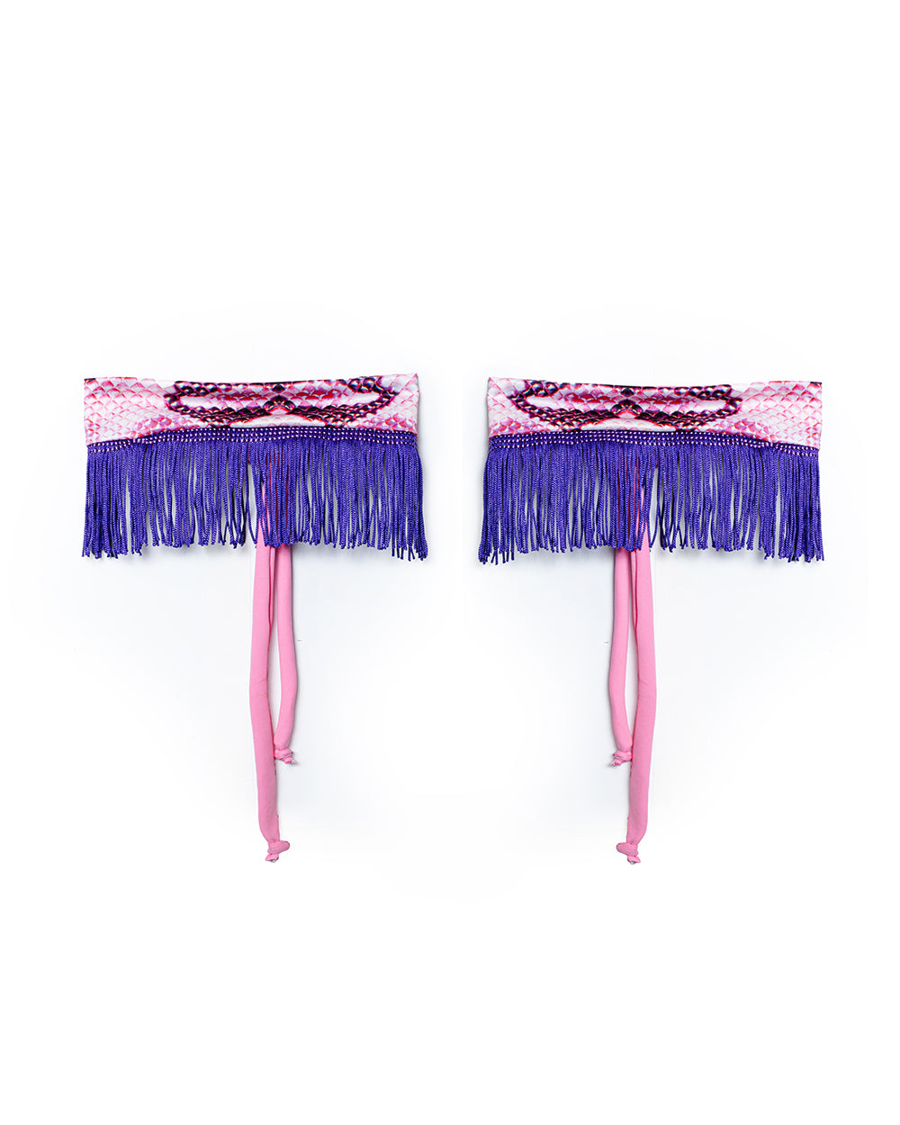 Reptile Print and Fringe Garters | Loonigans