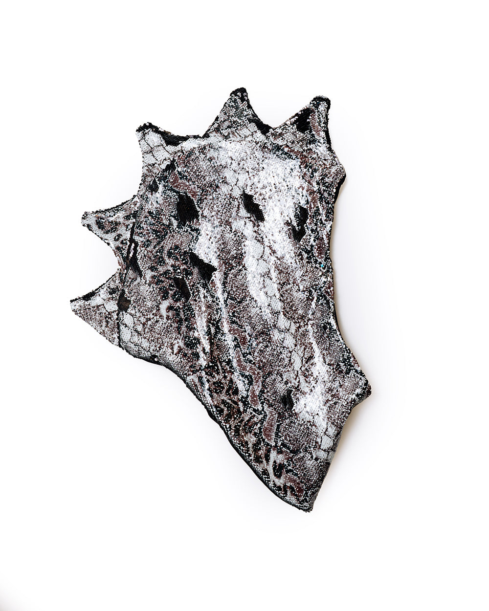 Dino Sequin Spiked Rave Hood | Loonigans