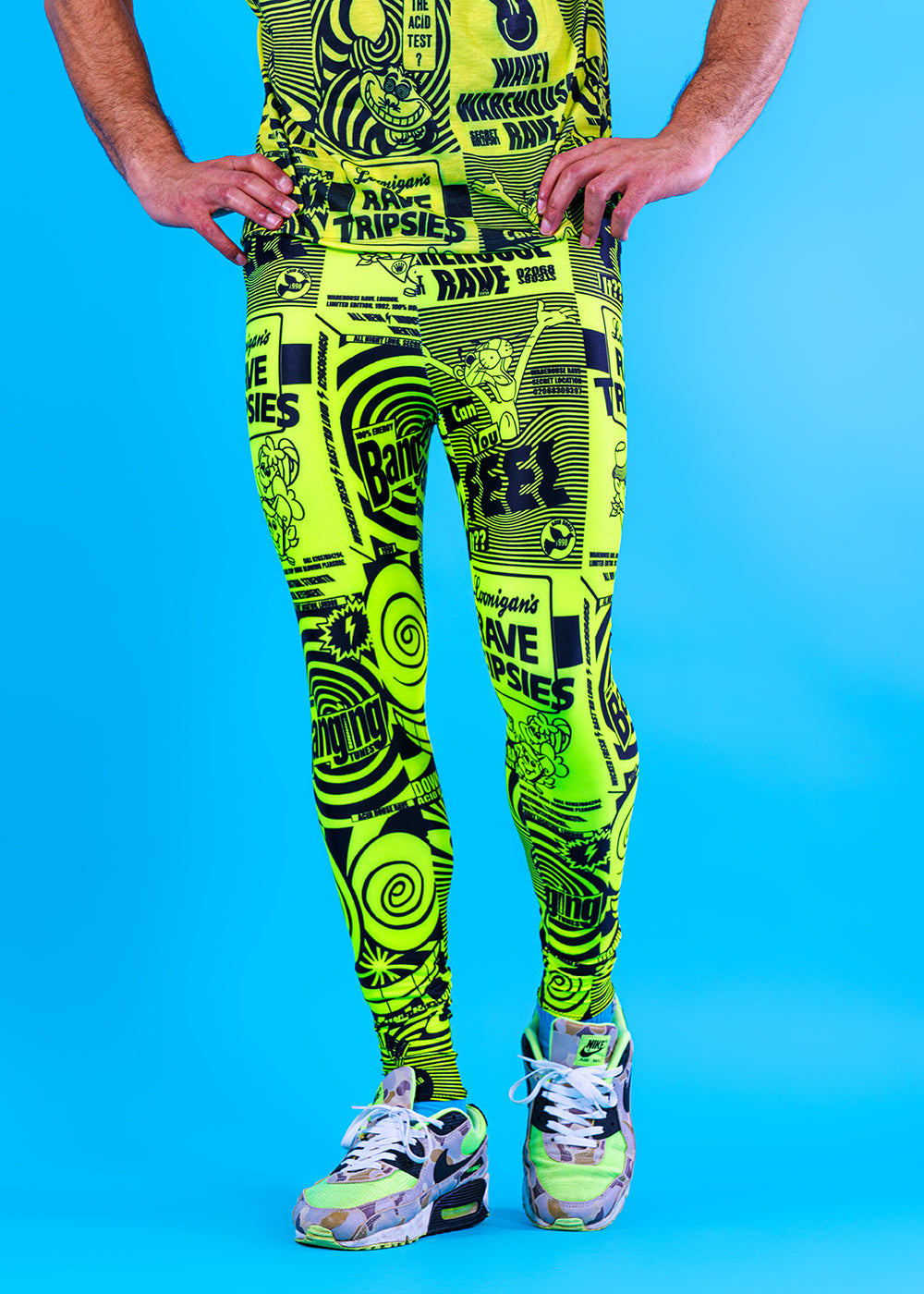 MENS/UNISEX Festival Leggings | Rave Poster | Loonigans