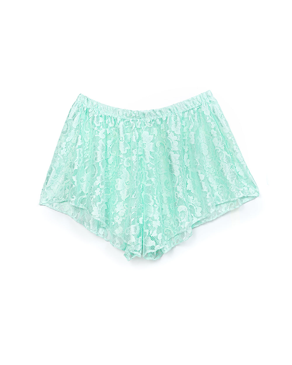 Mint Lace Floaty Festival Shorts | Loonigans