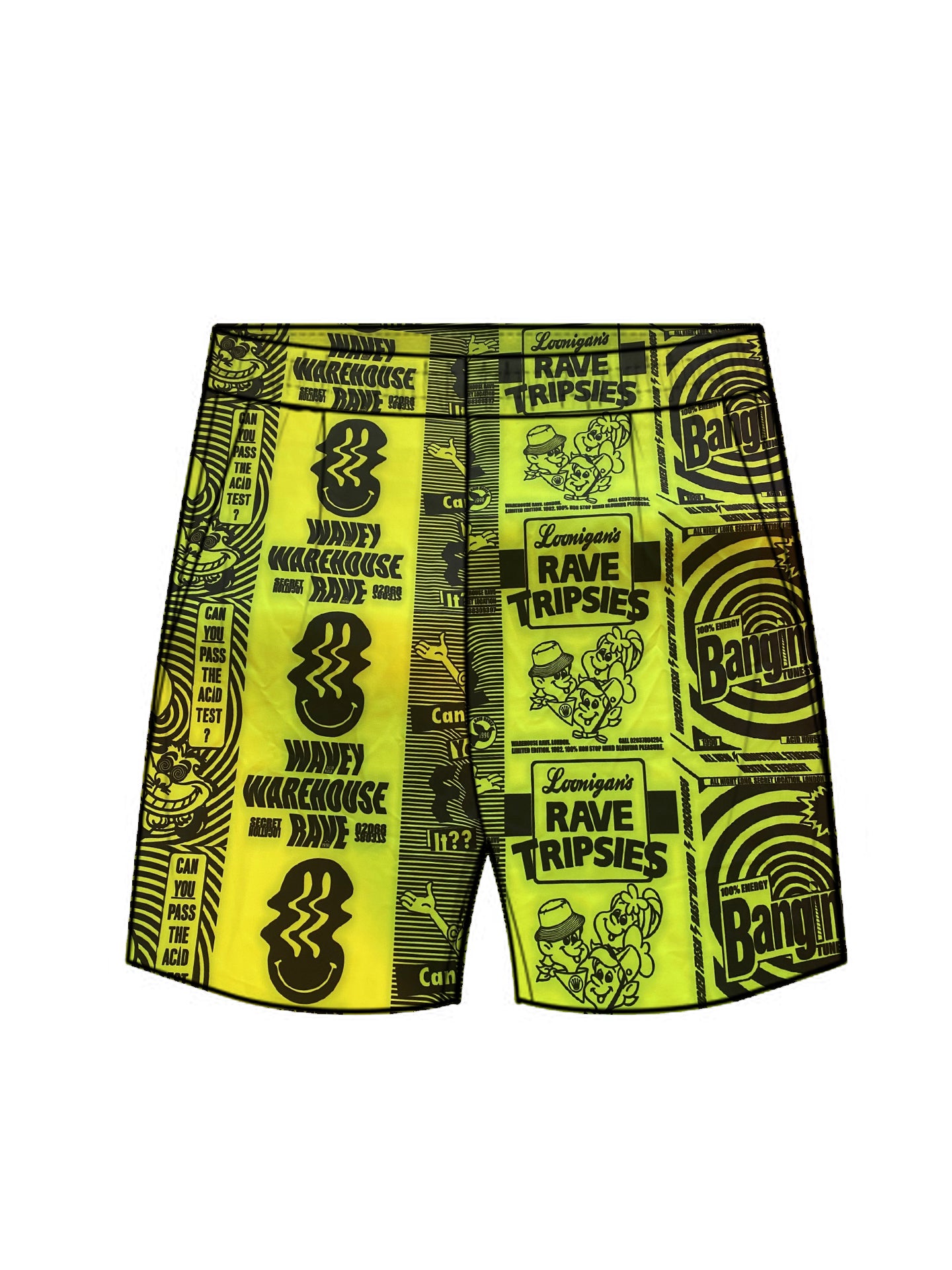 Unisex Printed Jogger Short | Rave Poster | Loonigans