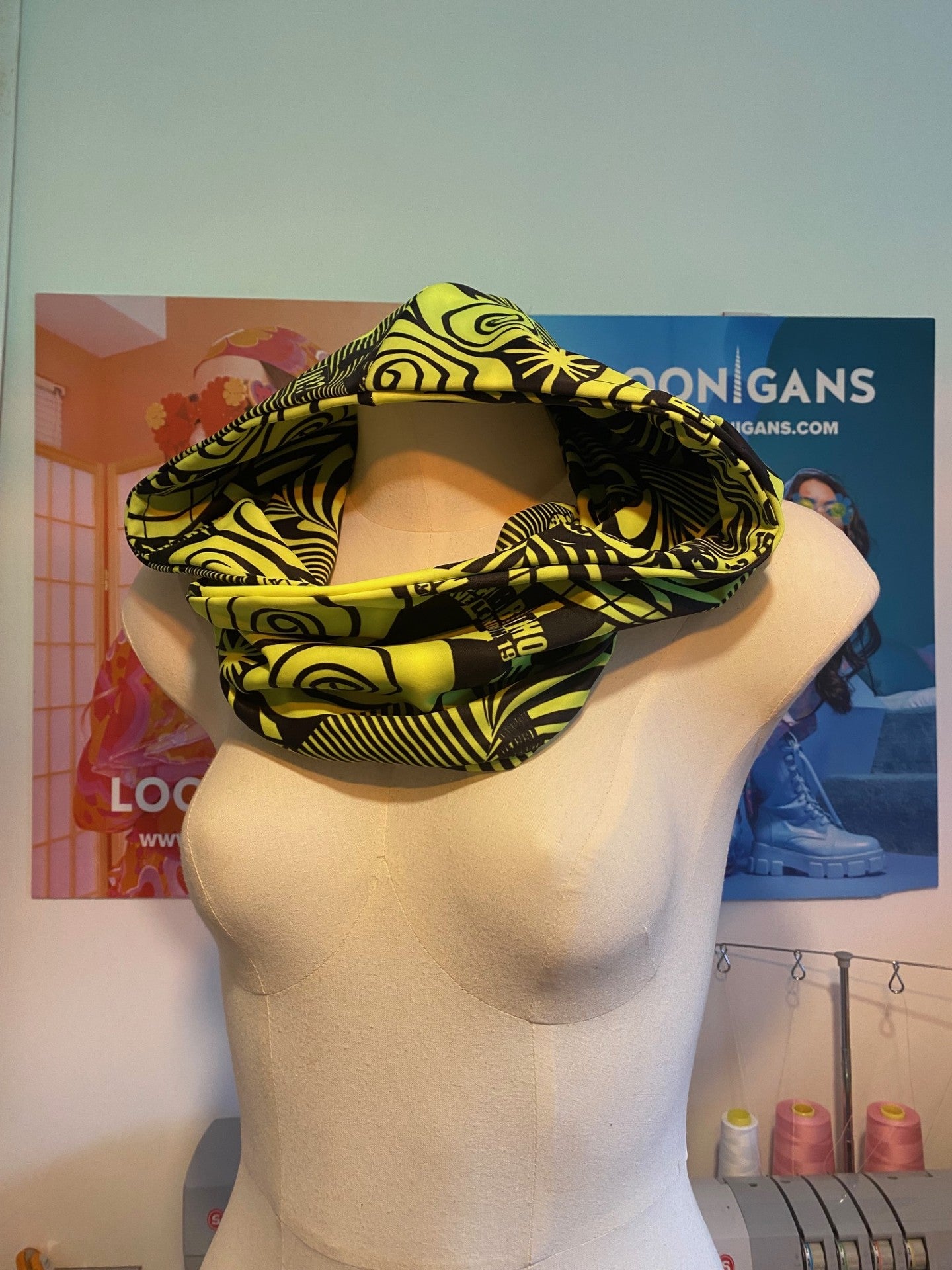 Unisex Printed Hood | Rave Poster | Loonigans