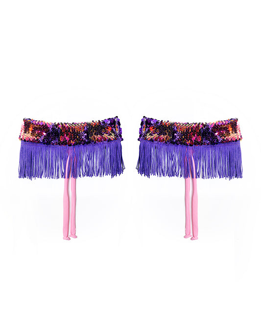 Sequin and Fringe Garters | Loonigans