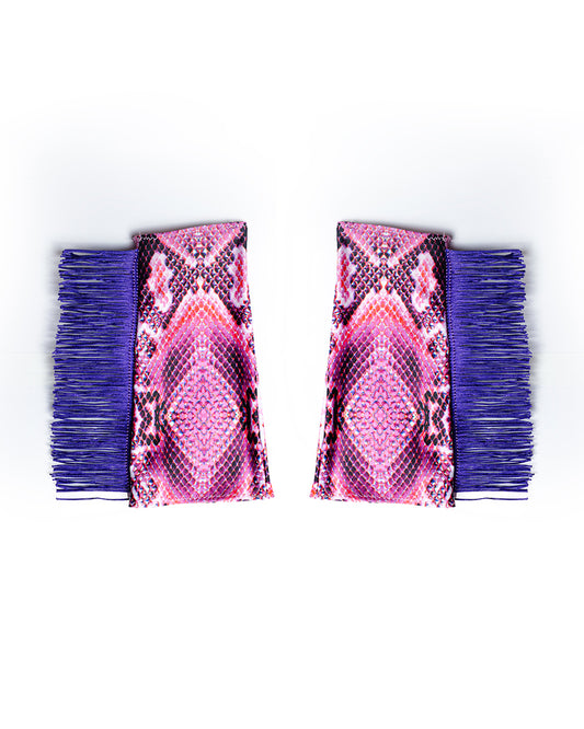 Reptile Print and Fringe Sleeves | Loonigans