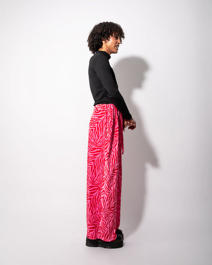 Velvet Wide Leg Trouser | Tease me Tiger