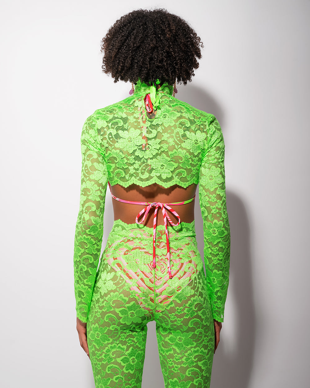 Acid Green Lace Shrug | Loonigans