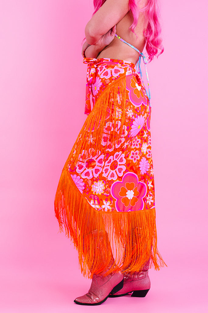 Festival skirt fringe best sale