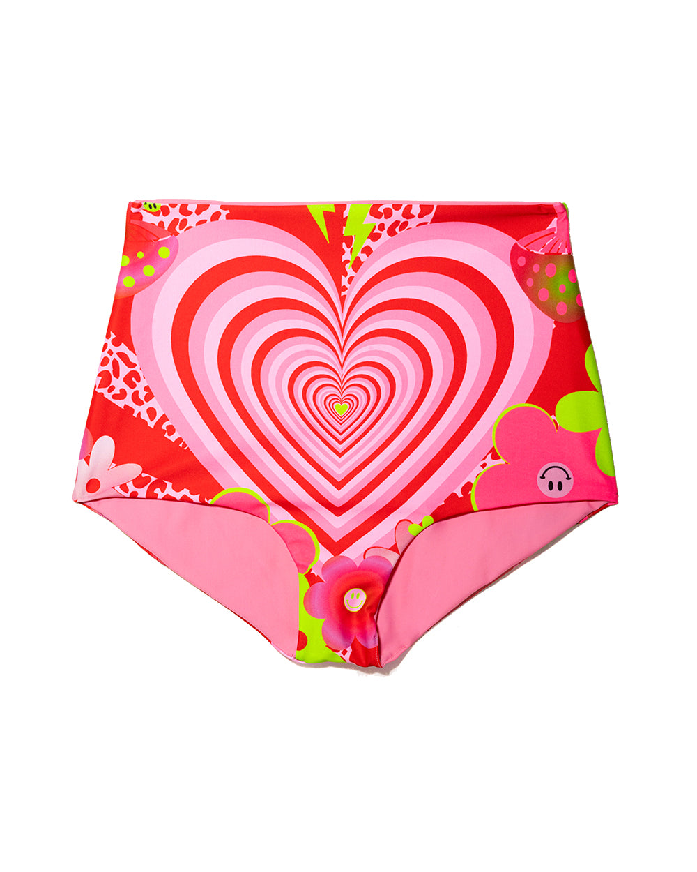 Cupid Printed High Waisted Bikini Hotpants | Loonigans