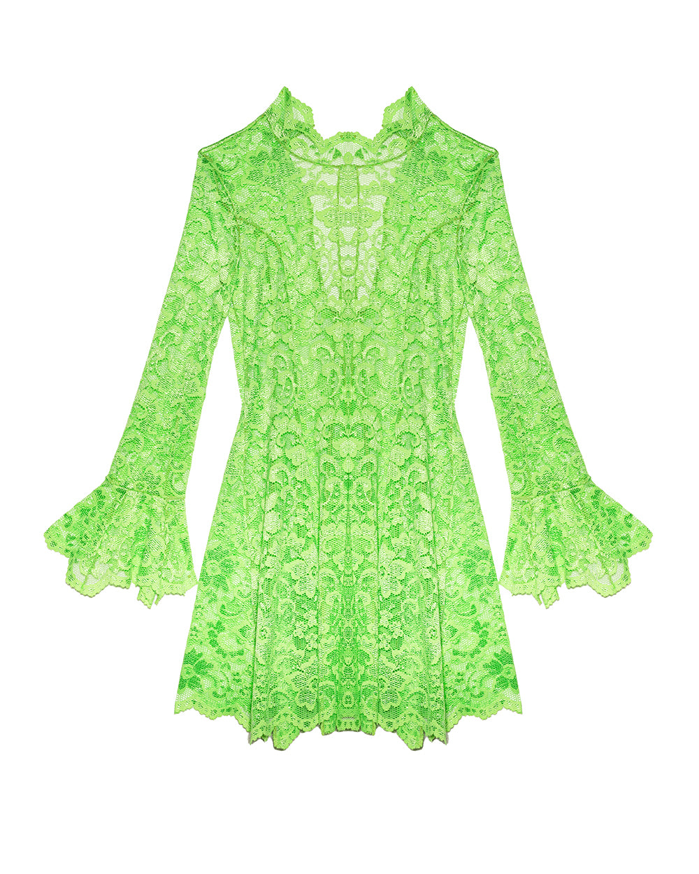 Acid Green Lace Dress | Loonigans