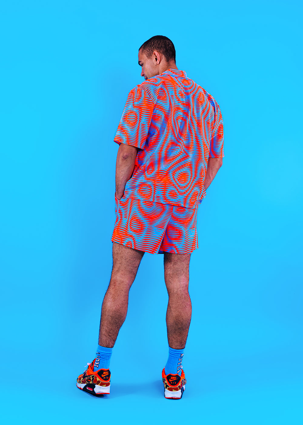 Printed Mens/Unisex Festival Shorts | Neon | Loonigans