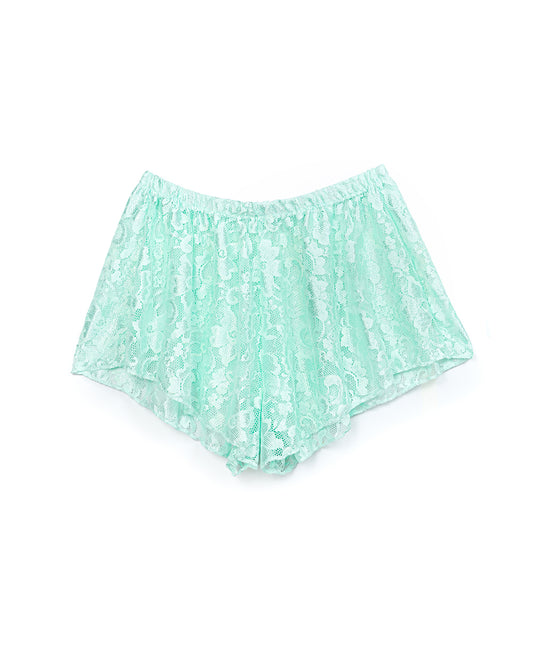 Mint Lace Floaty Festival Shorts | Loonigans