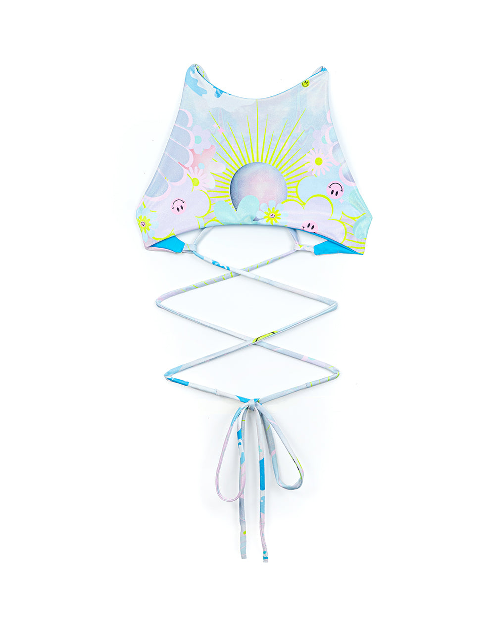 Venus Print Super Crop Bikini Top | Loonigans