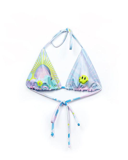 Venus Print Triangle Bikini Top | Loonigans