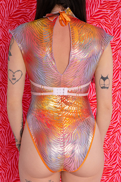 Sheer Foil Mesh Bodysuit