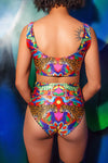 DAZZLE & JOLT X LOONIGANS Reversible Cheeky High Waist Bikini Bottom ♻ *3 Prints