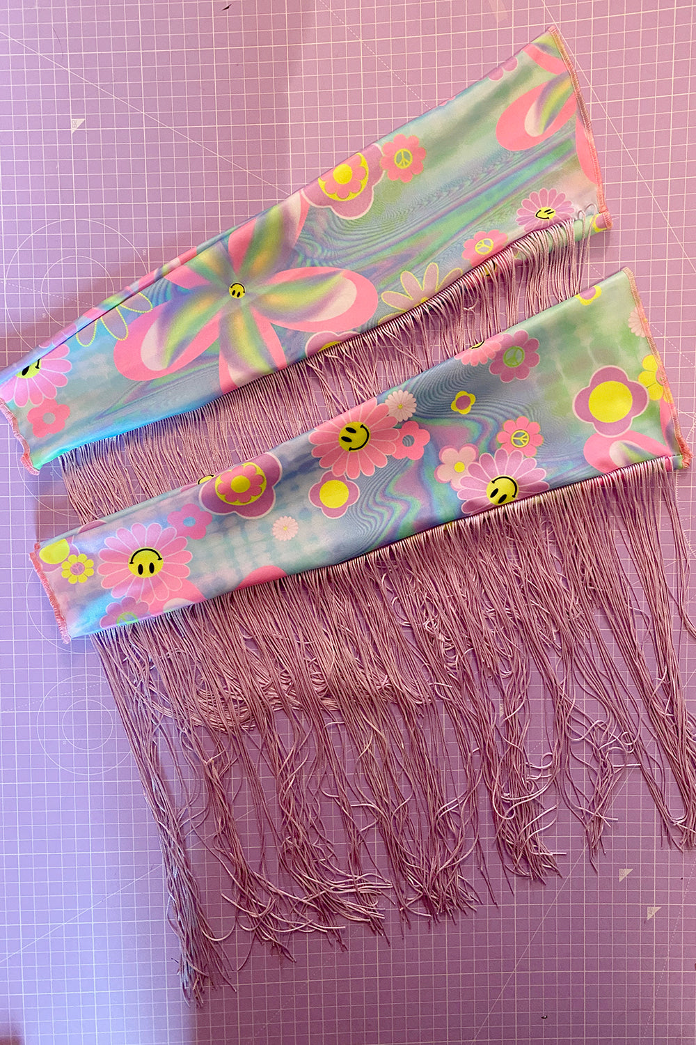 Printed Fringed Festival Sleeves | 2 Colours | Loonigans