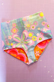 Reversible Printed High Waisted Bikini Hotpants | 2 colours | Loonigans