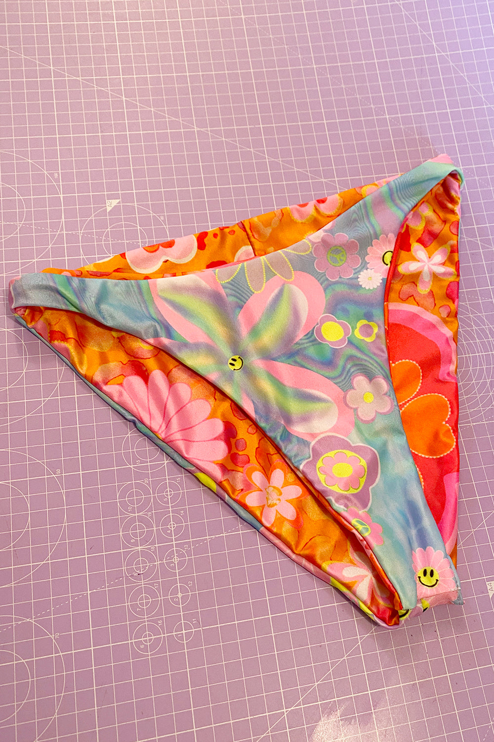 Reversible Printed High Leg Bikini Bottom | 2 colours | Loonigans