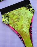 *PRE ORDER* High Rise Rave Poster & Neon Sequin Knicker